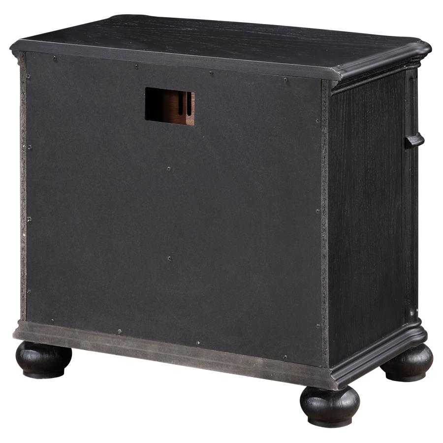 (image for) Celina 3-drawer Nightstand Black