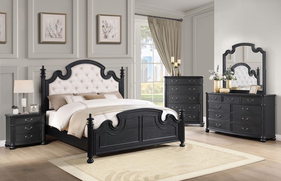 (image for) Celina 3-drawer Nightstand Black