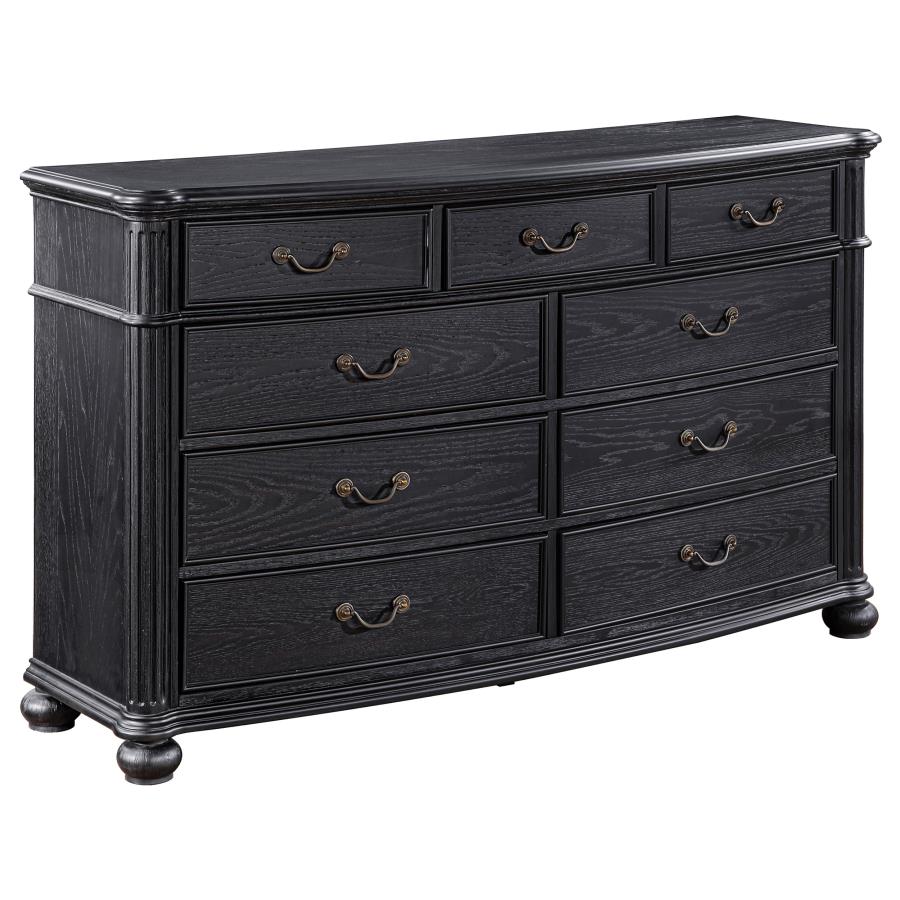 (image for) Celina 9-drawer Dresser Black