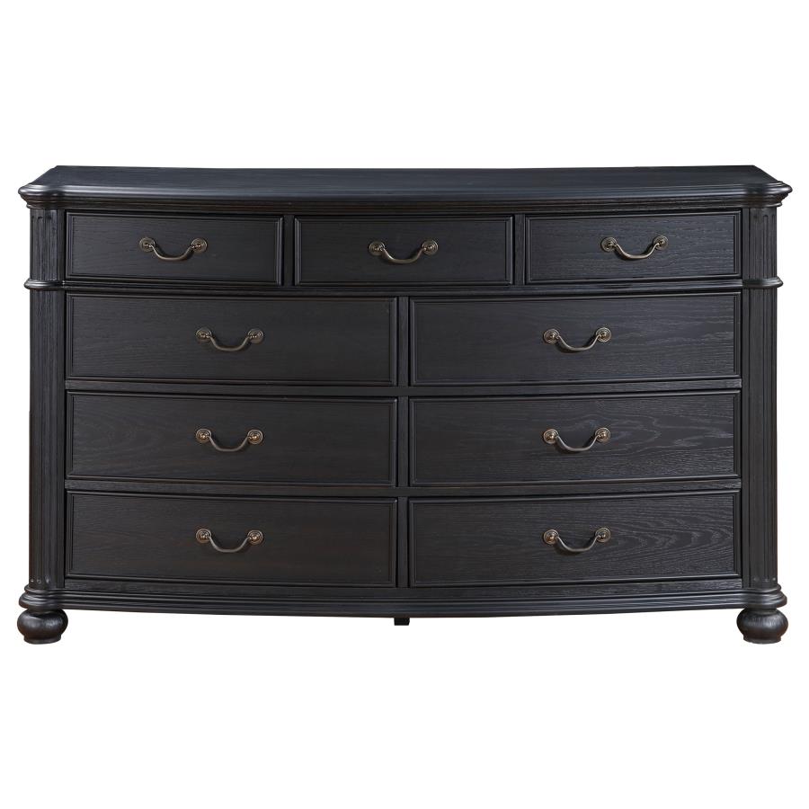 (image for) Celina 9-drawer Dresser Black