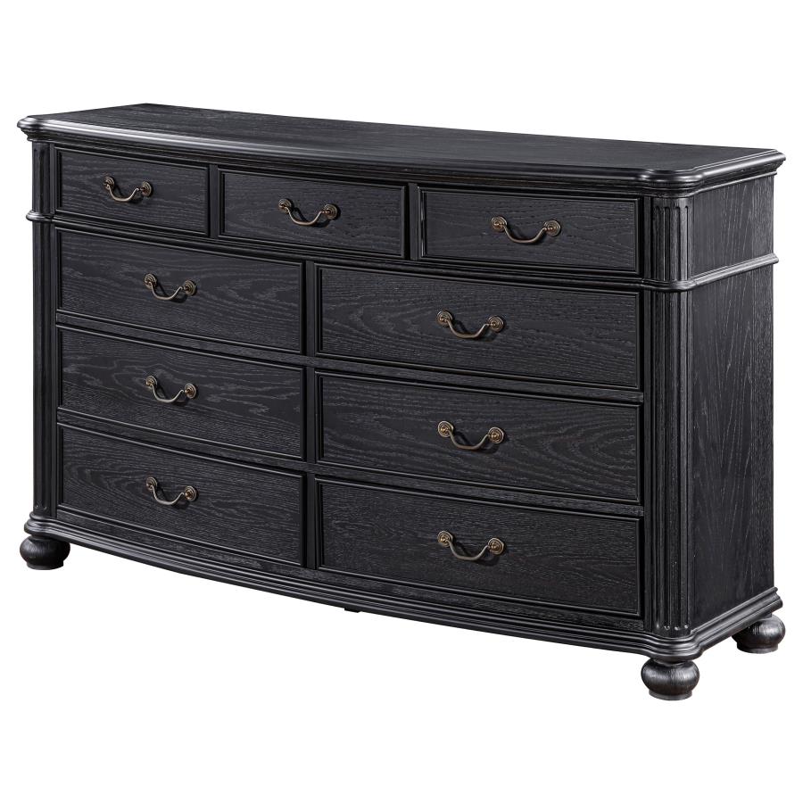 (image for) Celina 9-drawer Dresser Black