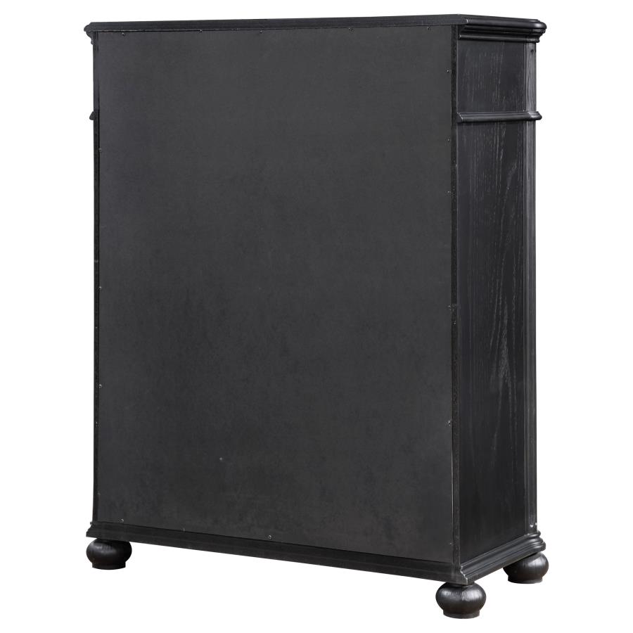 (image for) Celina 5-drawer Bedroom Chest Black