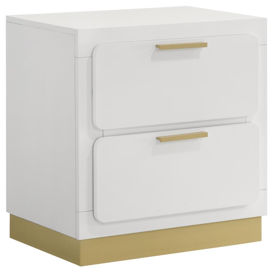 (image for) Caraway 2-drawer Nightstand White