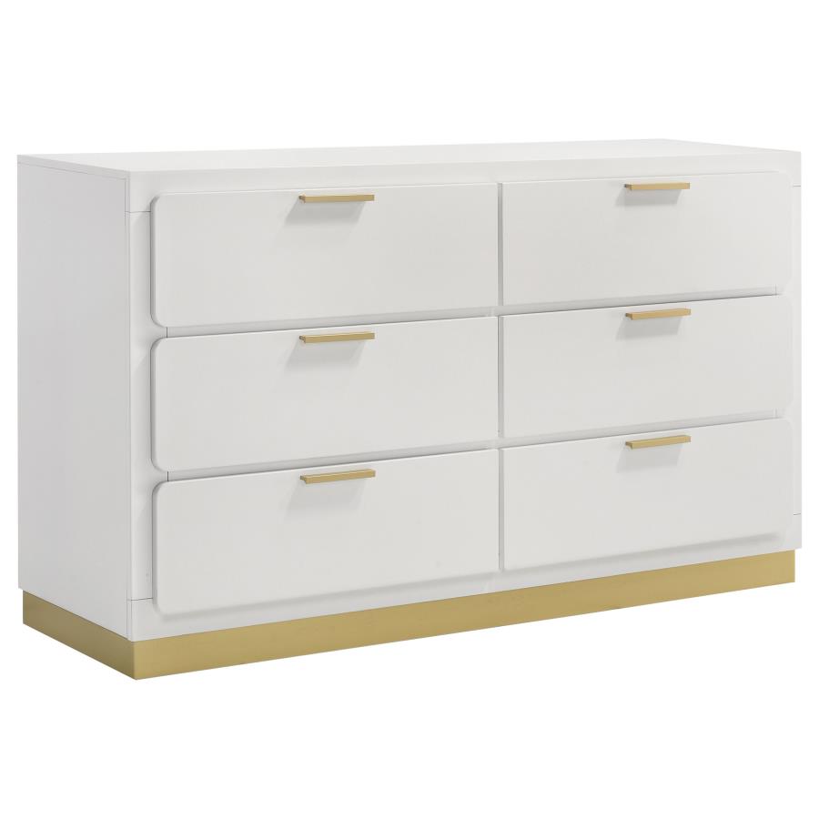 (image for) Caraway 6-drawer Dresser White - Click Image to Close