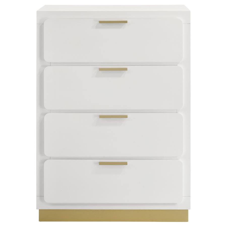 (image for) Caraway 4-drawer Bedroom Chest White