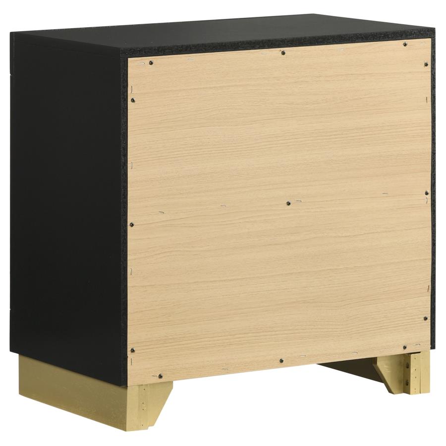 (image for) Caraway 2-drawer Nightstand Black