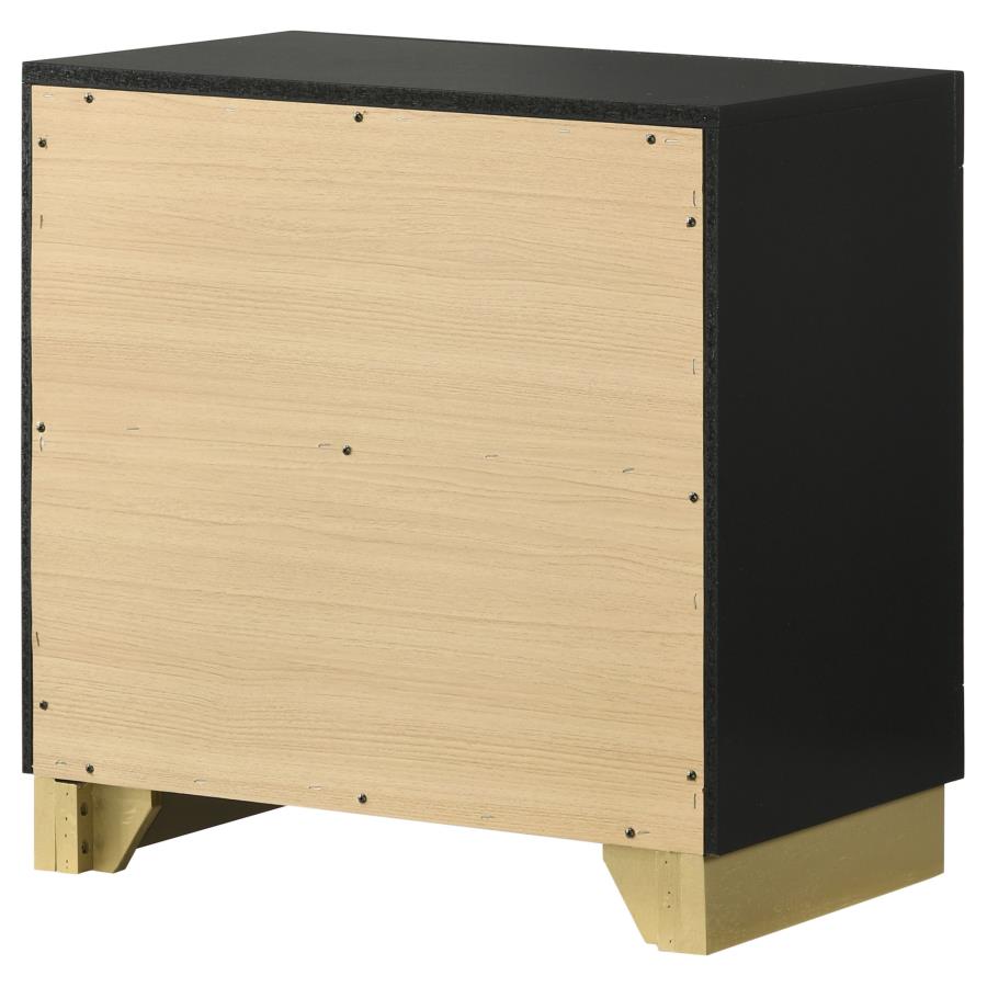 (image for) Caraway 2-drawer Nightstand Black