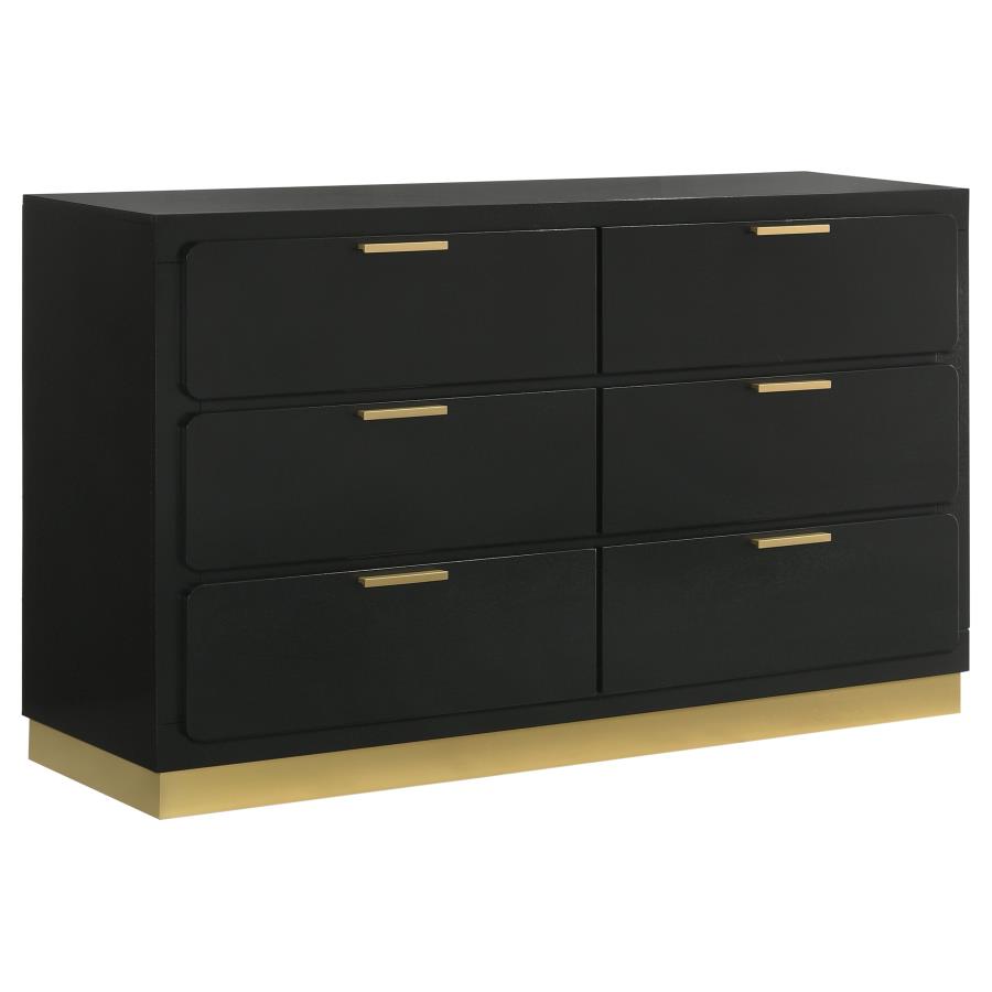 (image for) Caraway 6-drawer Dresser Black