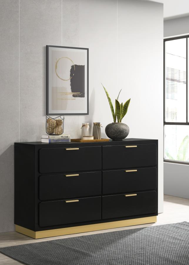 (image for) Caraway 6-drawer Dresser Black