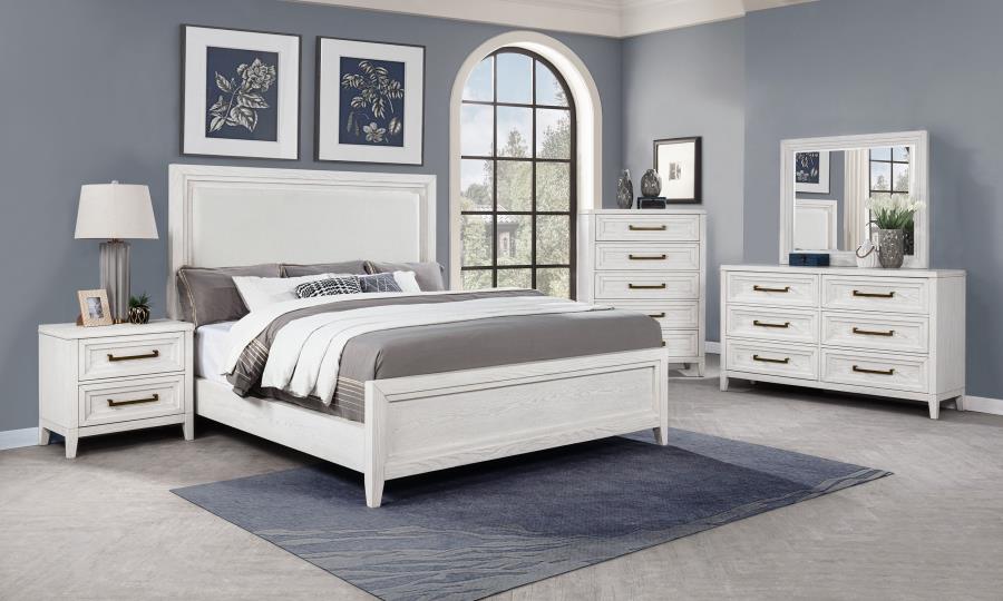 Modal Additional Images for Marielle 5-drawer Bedroom Chest Distressed White 