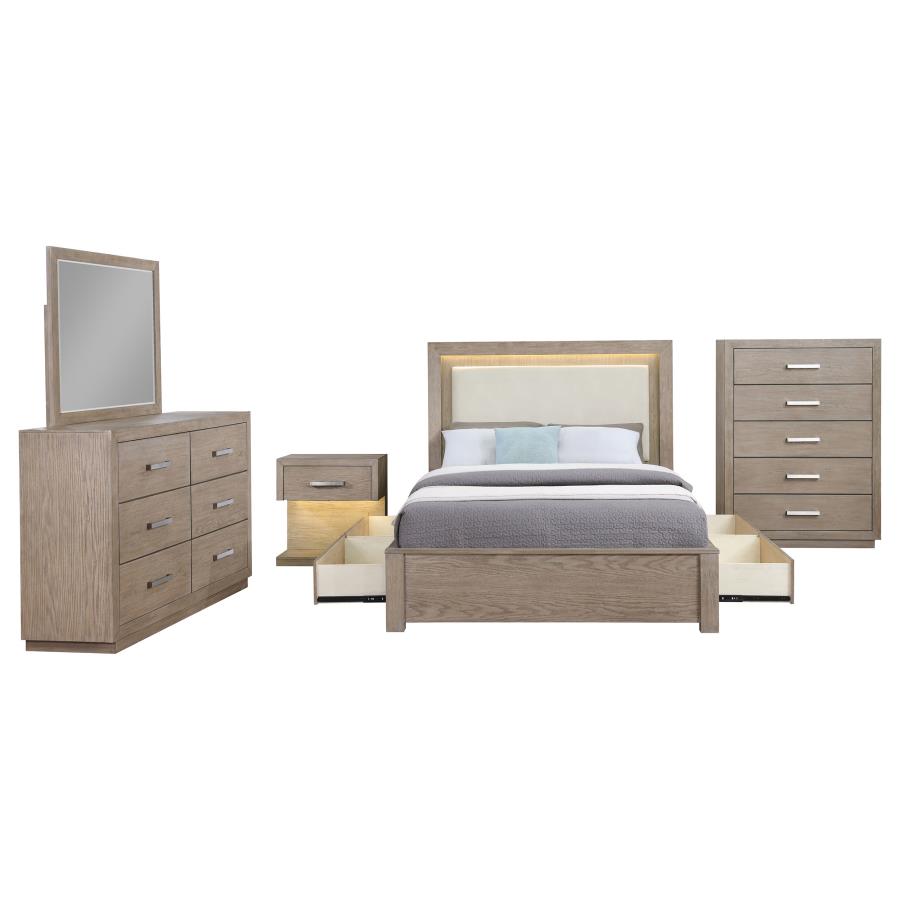 (image for) Kenora 5-piece California King Bedroom Set Barley Brown