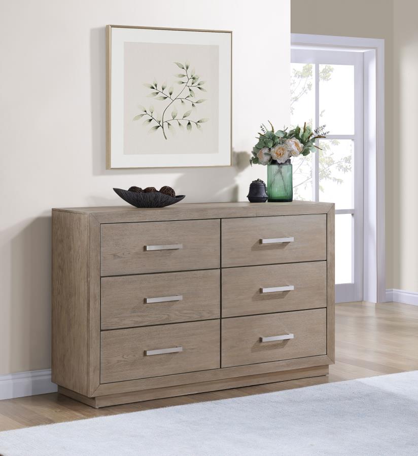 (image for) Kenora 6-drawer Dresser Barley Brown