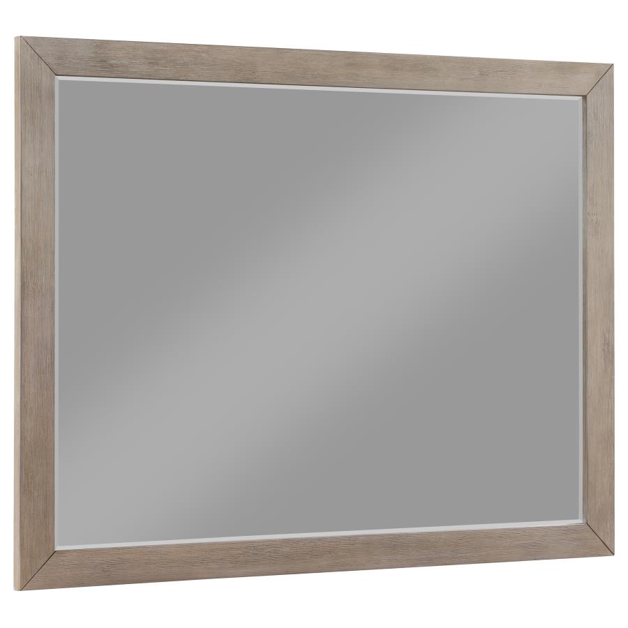 (image for) Kenora 6-drawer Dresser Mirror Barley Brown - Click Image to Close