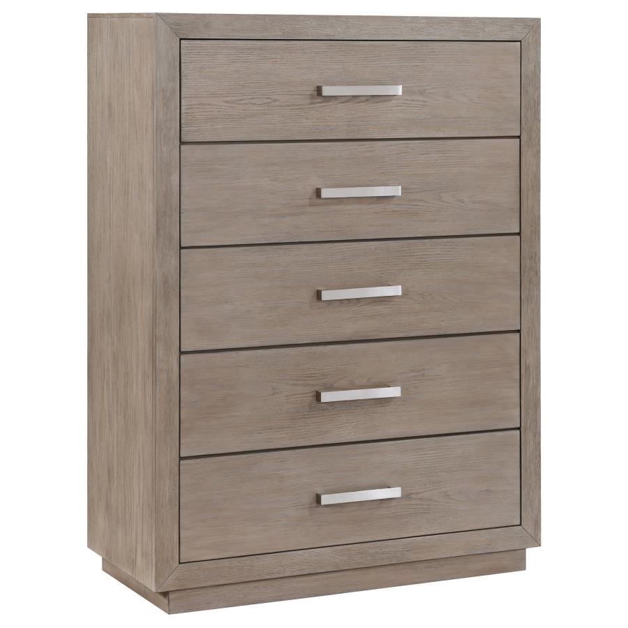 (image for) Kenora 5-drawer Bedroom Chest Barley Brown