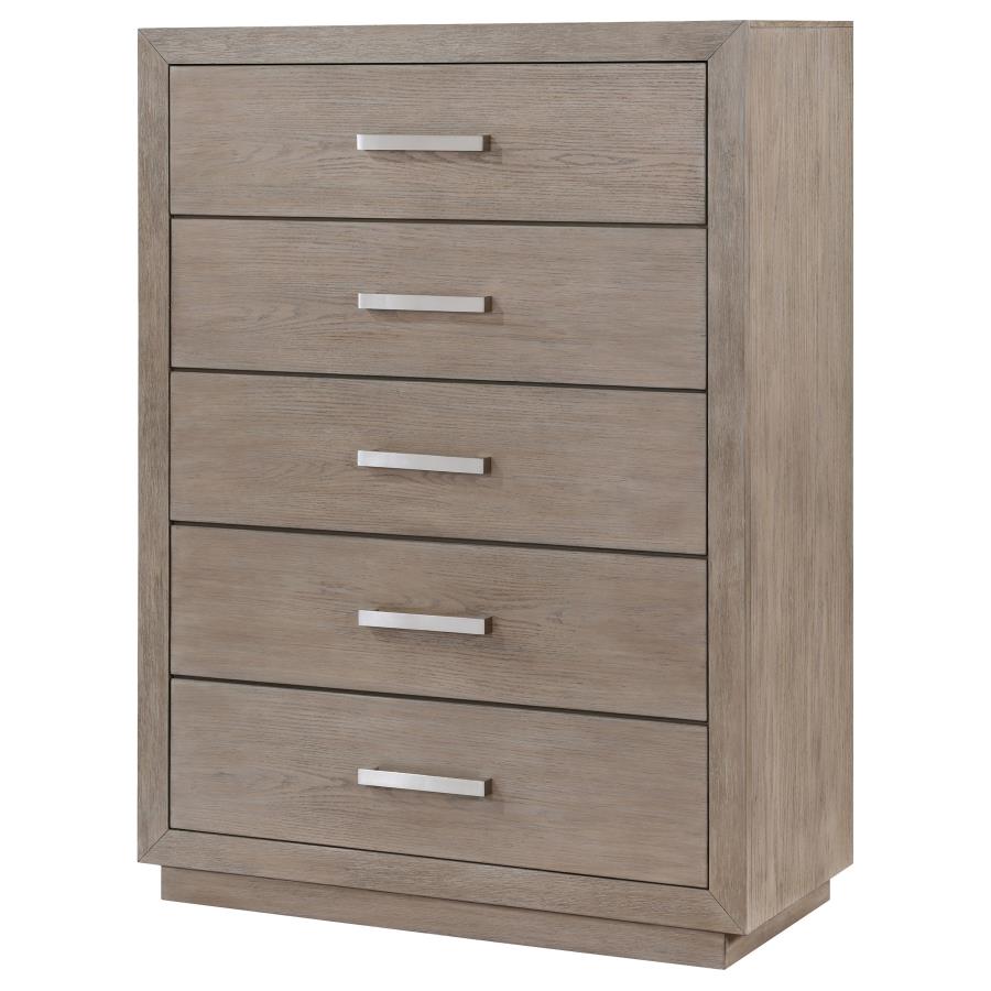 (image for) Kenora 5-drawer Bedroom Chest Barley Brown