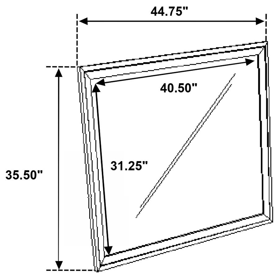 (image for) Sonora Dresser Mirror White 