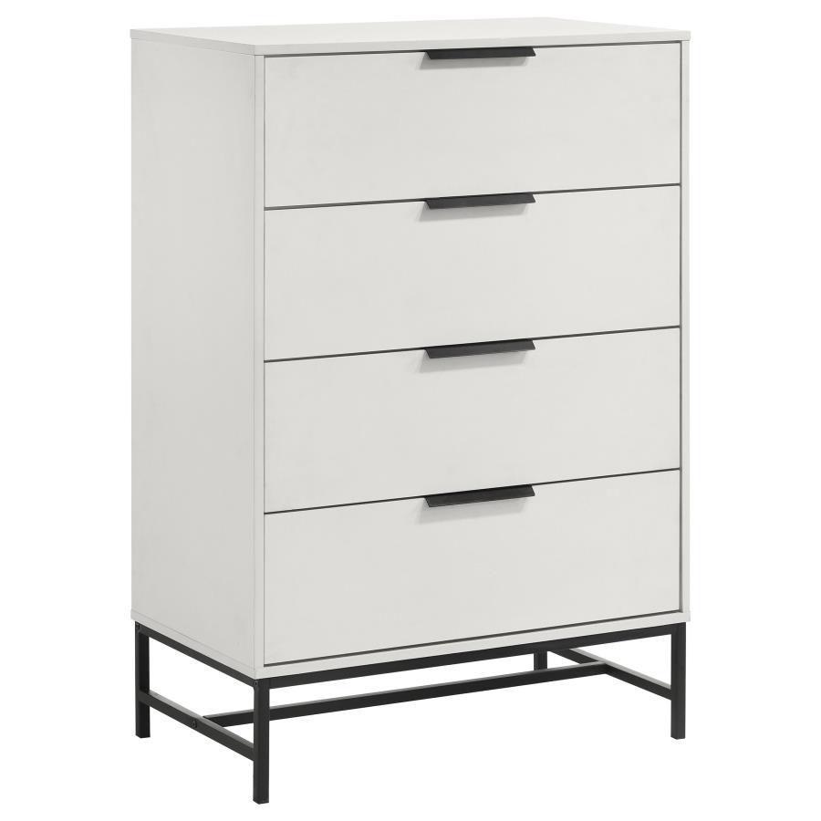 (image for) Sonora 4-drawer Bedroom Chest White 