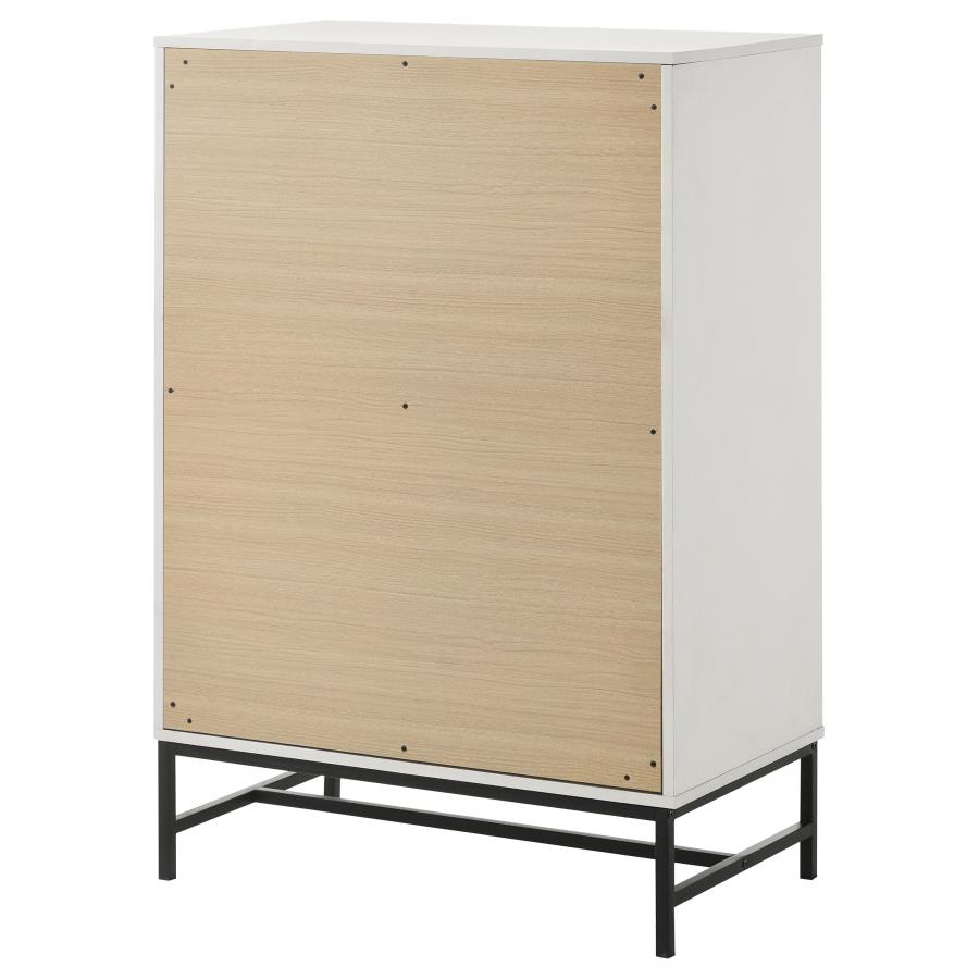 (image for) Sonora 4-drawer Bedroom Chest White 