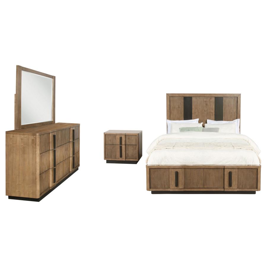 (image for) Terrace 4-piece Eastern King Bedroom Set Ash Brown