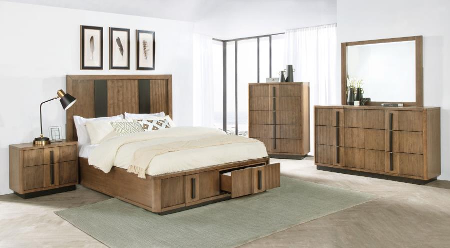 (image for) Terrace 5-piece Eastern King Bedroom Set Ash Brown - Click Image to Close