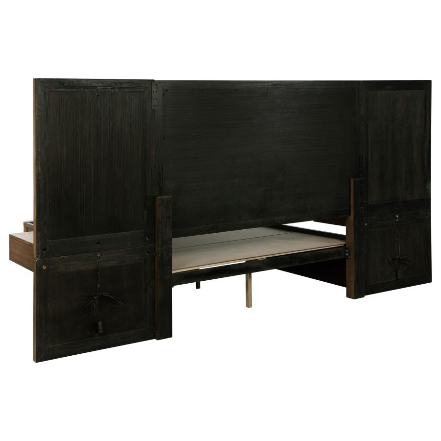 (image for) Terrace 6-piece Eastern King Panel Bedroom Set Ash Brown