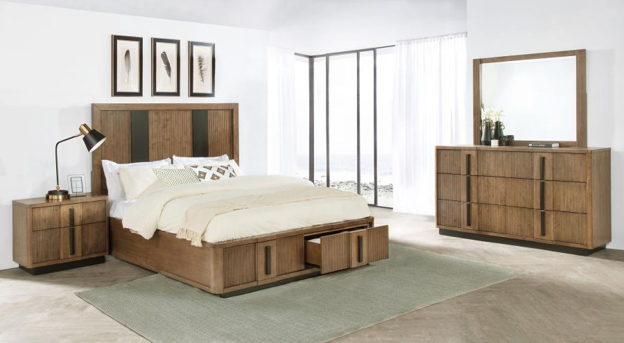 (image for) Terrace 4-piece California King Bedroom Set Ash Brown