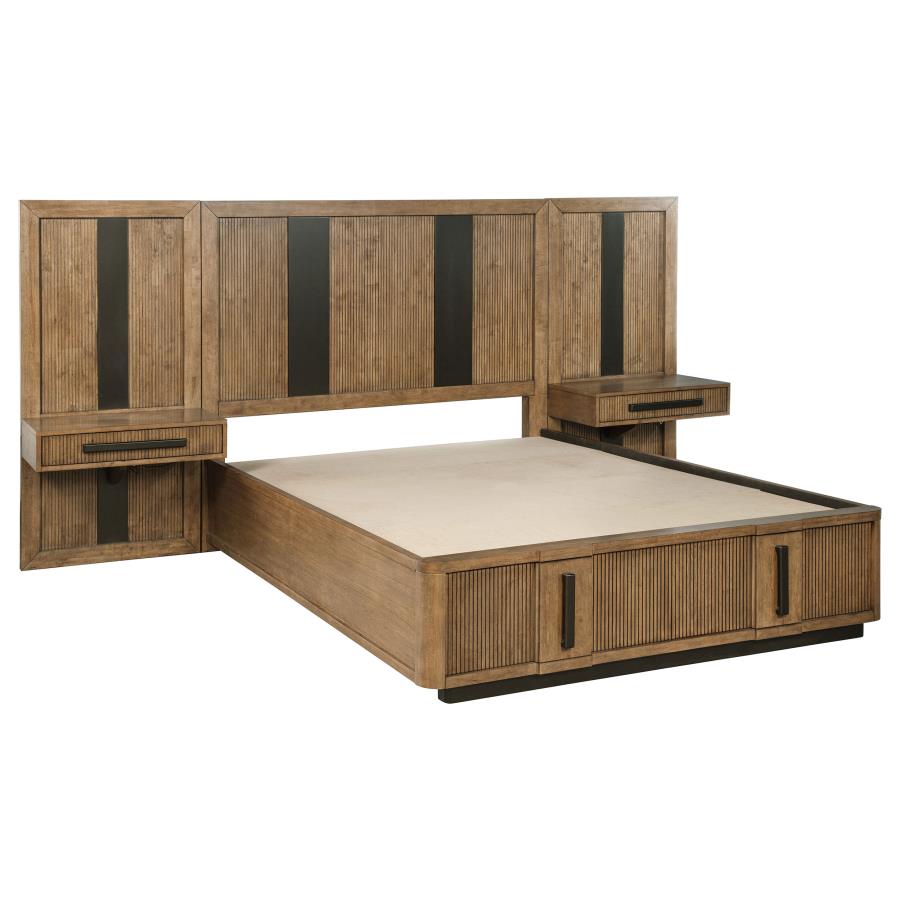 (image for) Terrace 6-piece California King Panel Bedroom Set Ash Brown