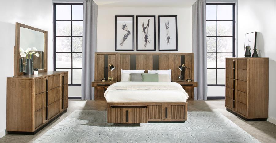 Modal Additional Images for Terrace 2-drawer Queen Storage Bed Ash Brown