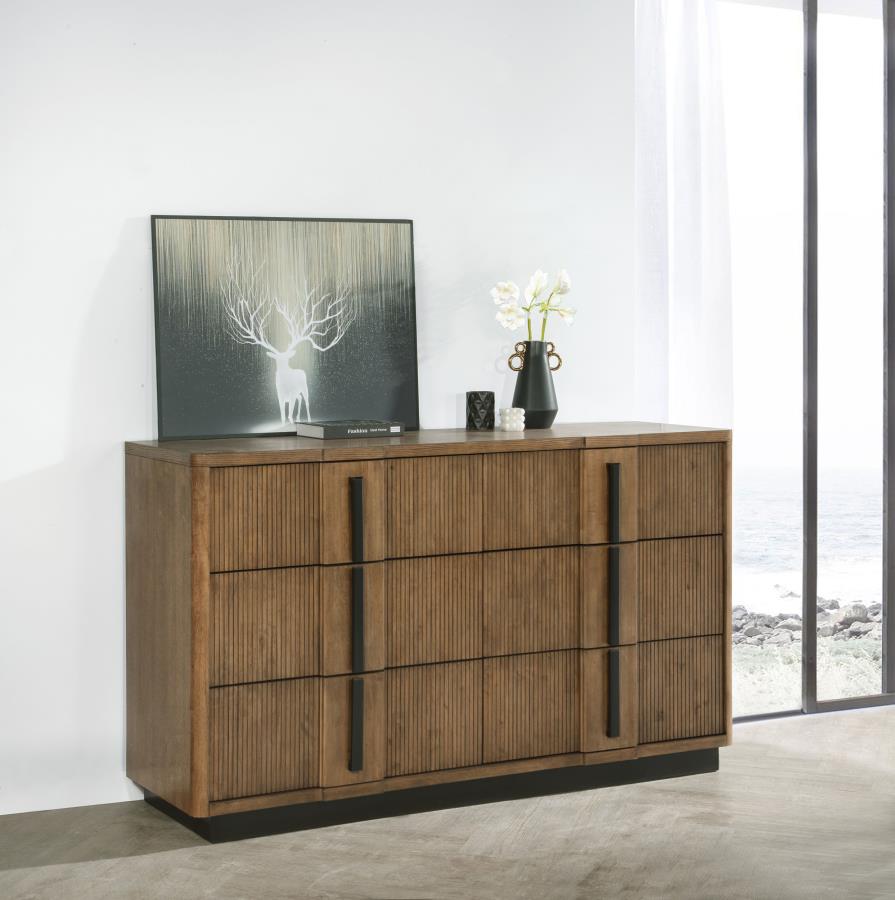 (image for) Terrace 6-drawer Dresser Cabinet Ash Brown