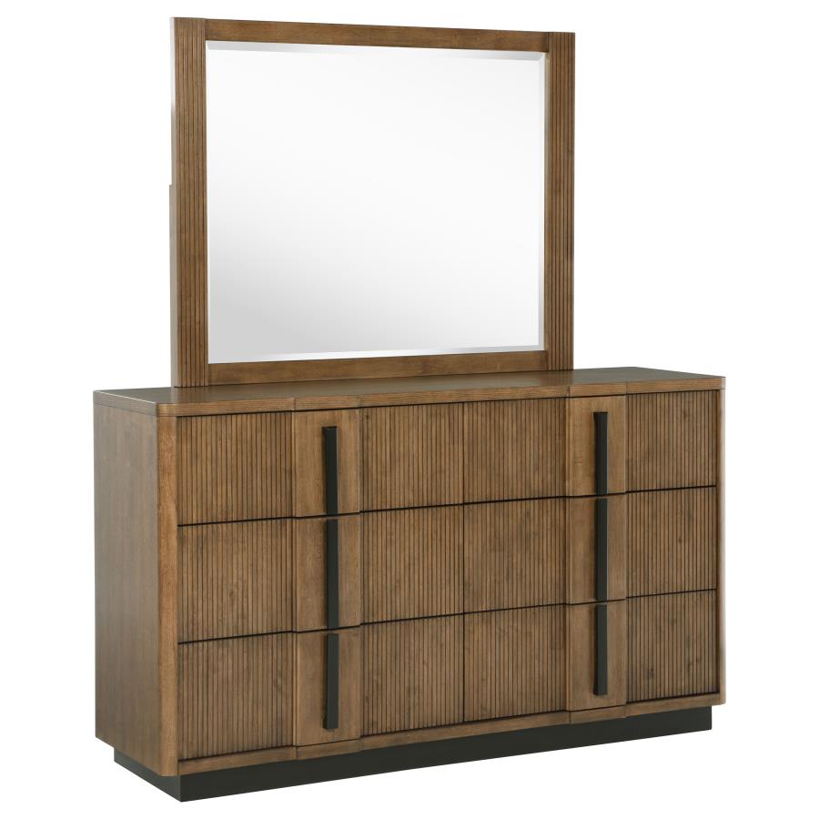 (image for) Terrace 6-drawer Dresser and Mirror Ash Brown - Click Image to Close