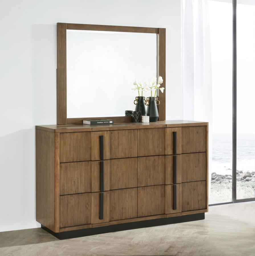 (image for) Terrace 6-drawer Dresser and Mirror Ash Brown