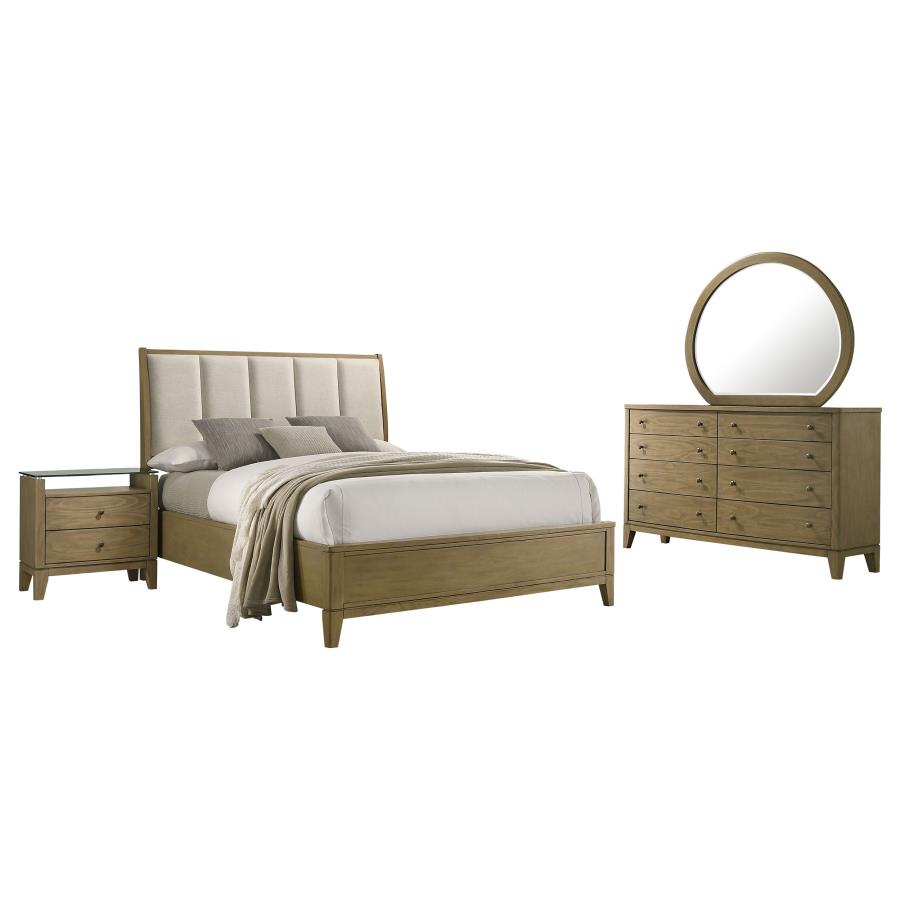 (image for) Granada 4-piece Eastern King Bedroom Set Natural Pine