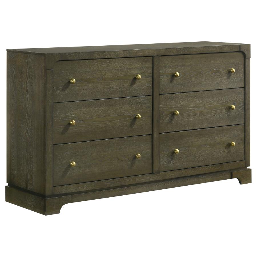 (image for) Gran Park 6-drawer Dresser Cabinet Dark Cocoa