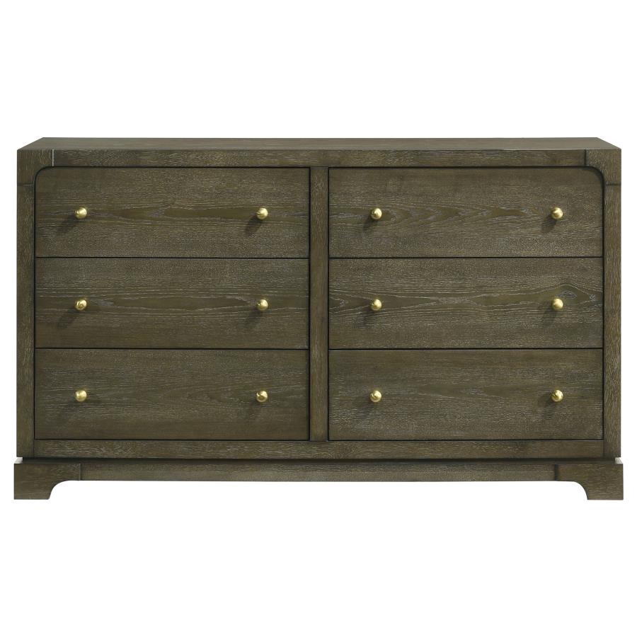 (image for) Gran Park 6-drawer Dresser Cabinet Dark Cocoa