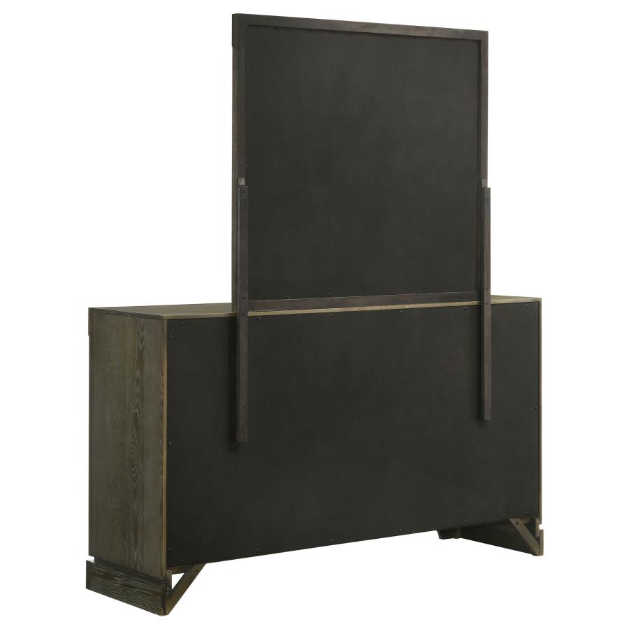 (image for) Gran Park 6-drawer Dresser and Mirror Dark Cocoa