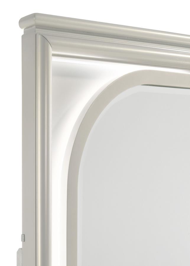 (image for) Olivia LED Dresser Mirror Pearl White