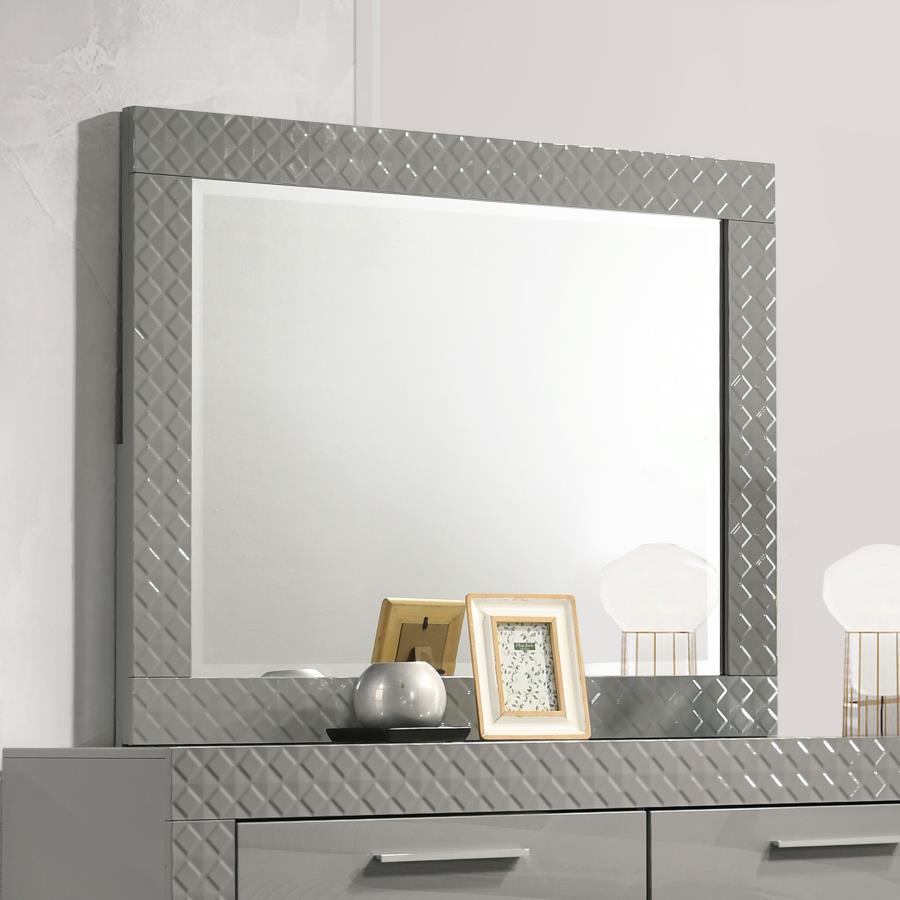 (image for) Ives Dresser Mirror Grey High Gloss