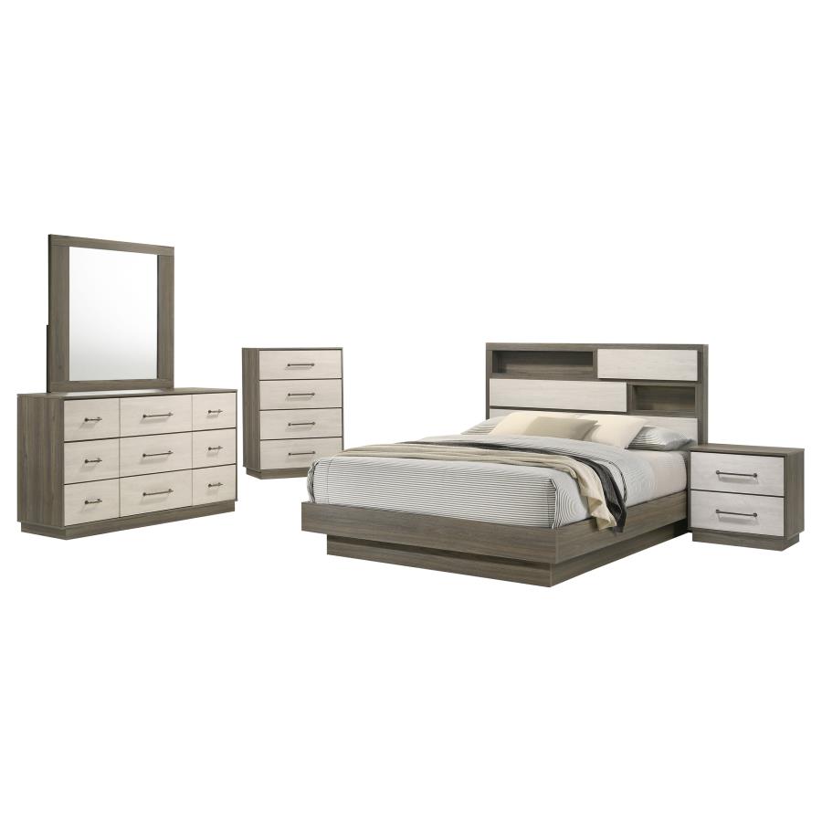 (image for) Fenwick 5-piece California King Bedroom Set Grey Oak