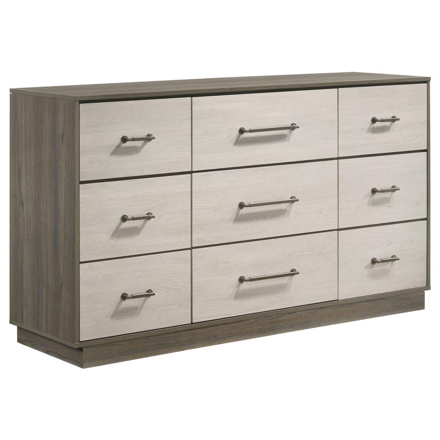 (image for) Fenwick 9-drawer Dresser Grey Oak