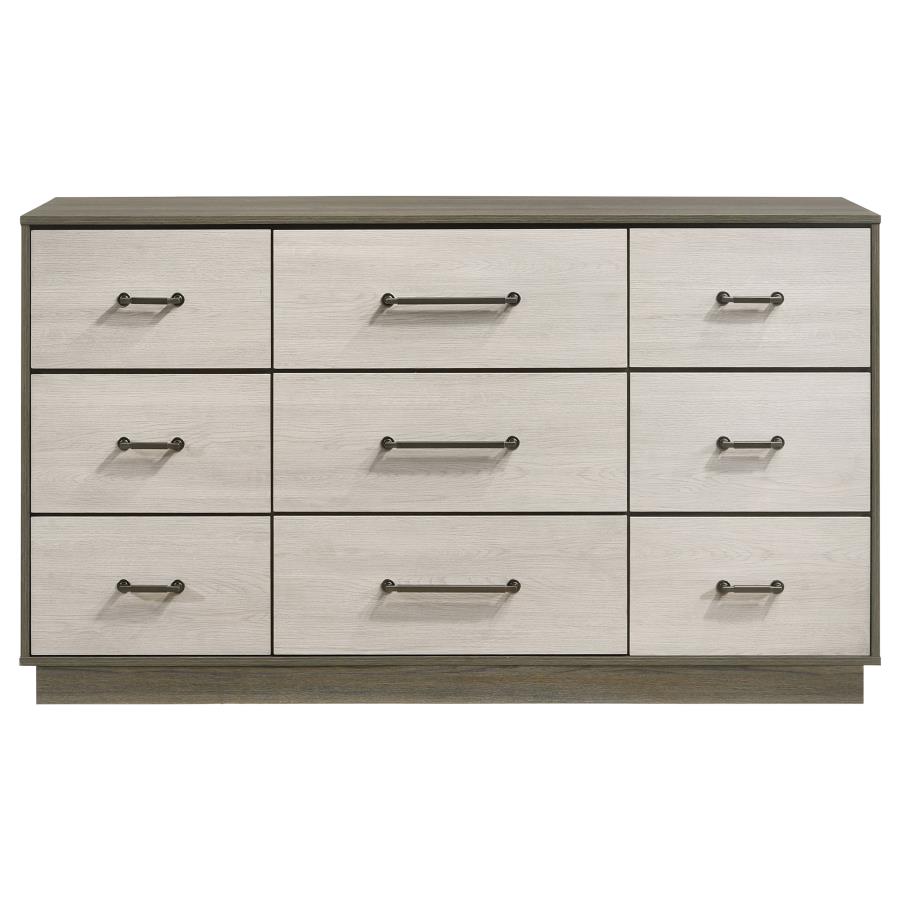 (image for) Fenwick 9-drawer Dresser Grey Oak