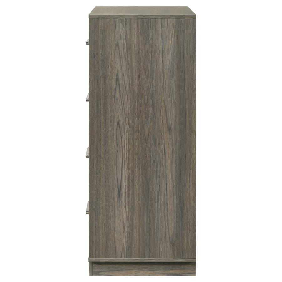 (image for) Fenwick 4-drawer Chest of Drawers Grey Oak