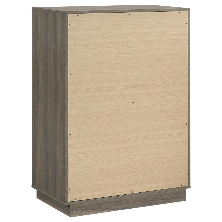 (image for) Fenwick 4-drawer Chest of Drawers Grey Oak