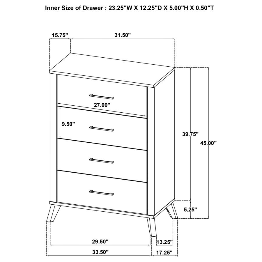 (image for) Kaywood 5-piece Full Bedroom Set Natural Pine