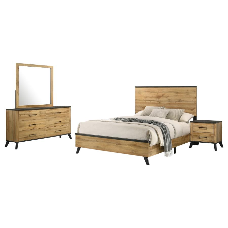 (image for) Kaywood 4-piece Eastern King Bedroom Set Natural Pine