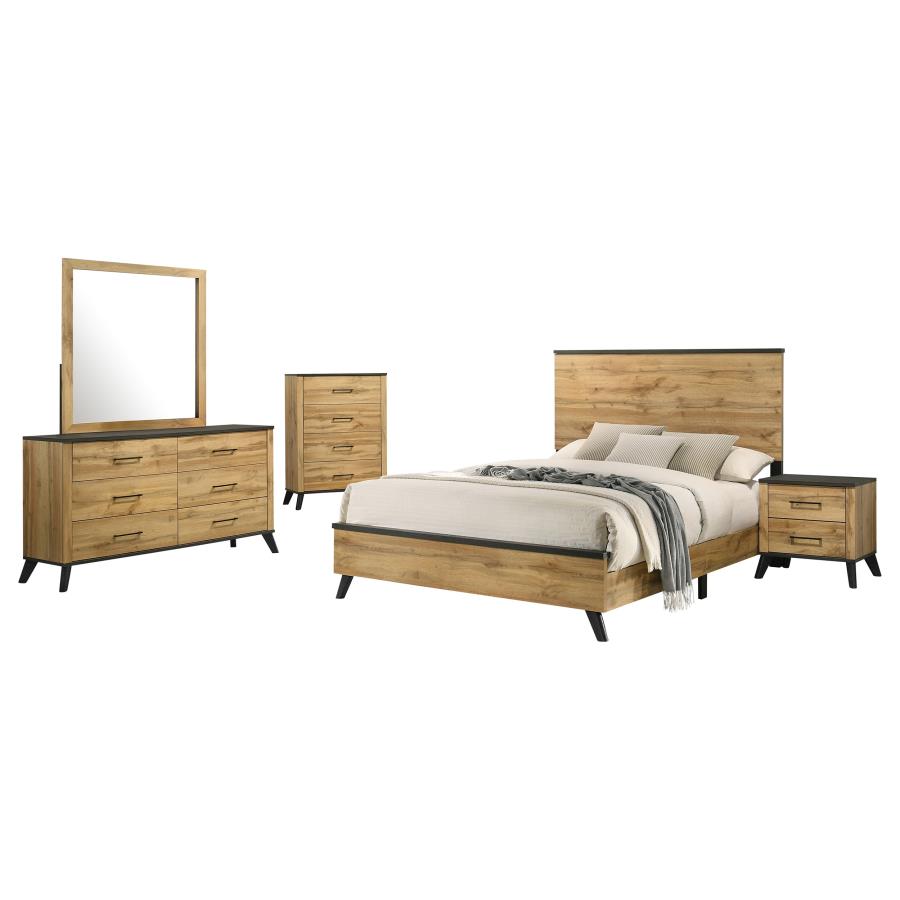 (image for) Kaywood 5-piece Eastern King Bedroom Set Natural Pine