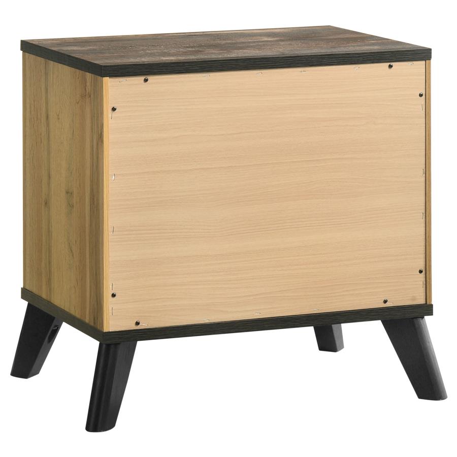 (image for) Kaywood 2-drawer Nightstand Bedside Table Natural Pine