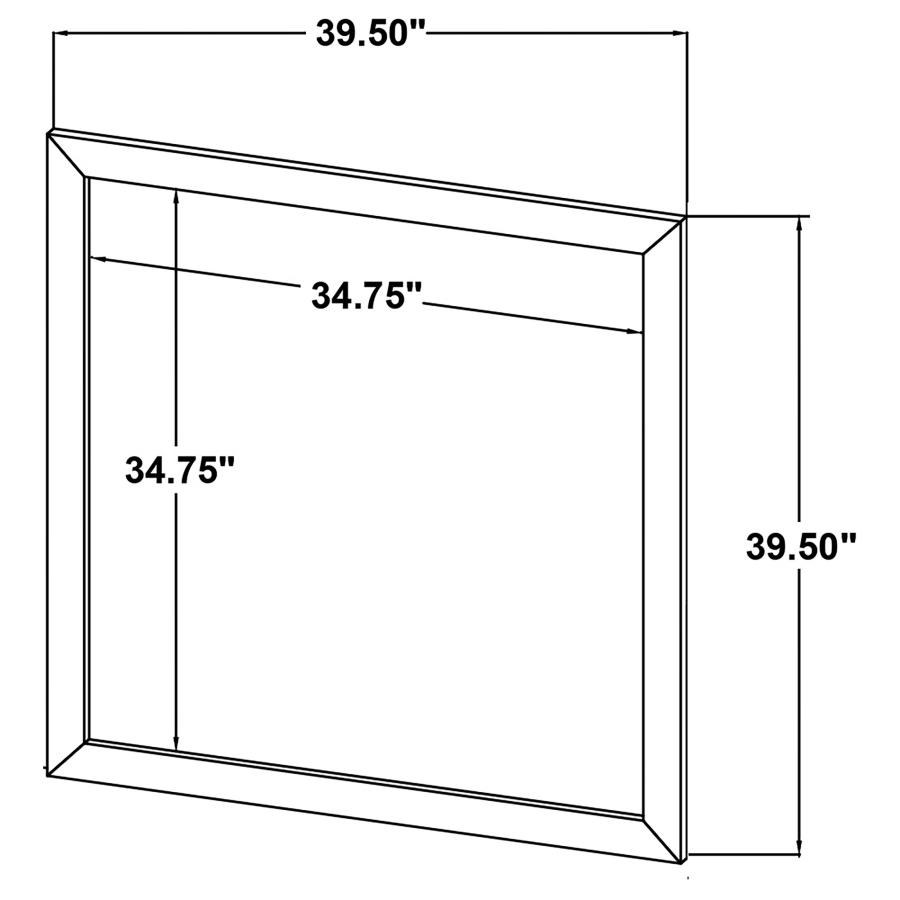 (image for) Kaywood Dresser Mirror Natural Pine