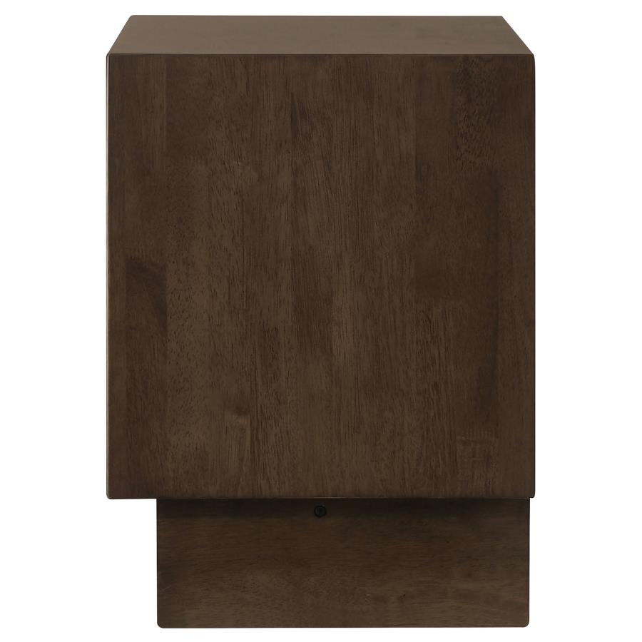 (image for) Glenwood 2-drawer Nightstand Bedside Table Warm Brown