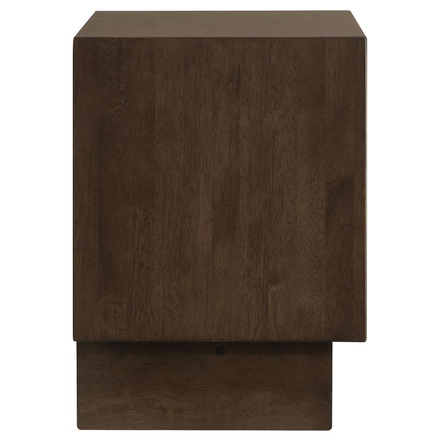 (image for) Glenwood 2-drawer Nightstand Bedside Table Warm Brown