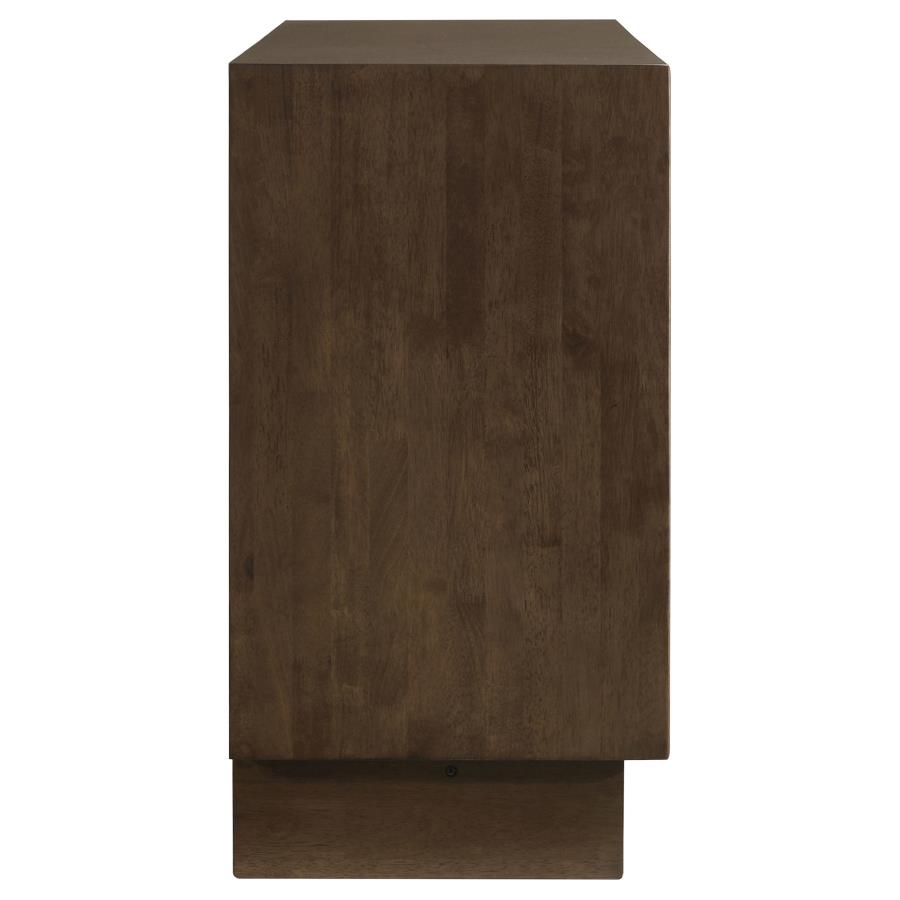 (image for) Glenwood 6-drawer Dresser Cabinet Warm Brown